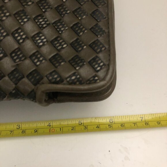 GANSON SAN FRANCISCO WOVEN LEATHER CLUTCH - Picture 7 of 14